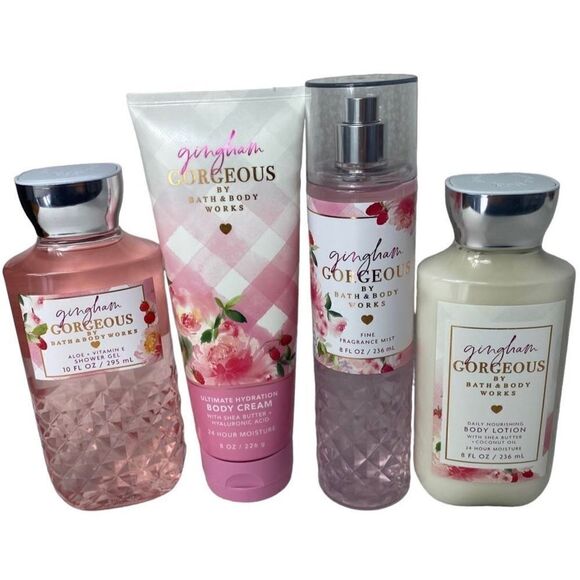 Bath and Body Works GINGHAM GORGEOUS 4PC Set - Picture 1 of 6